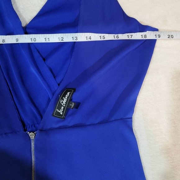 SAM Edelman Blue Chiffon Dress - Size Large - Picture 5 of 7